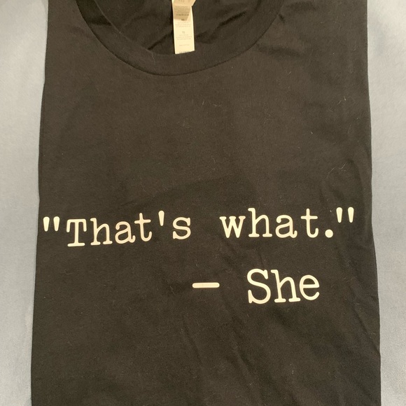 Funny Graphic Tee, Humor, Black Crew Neck That’s What She Said Tee - Picture 2 of 3